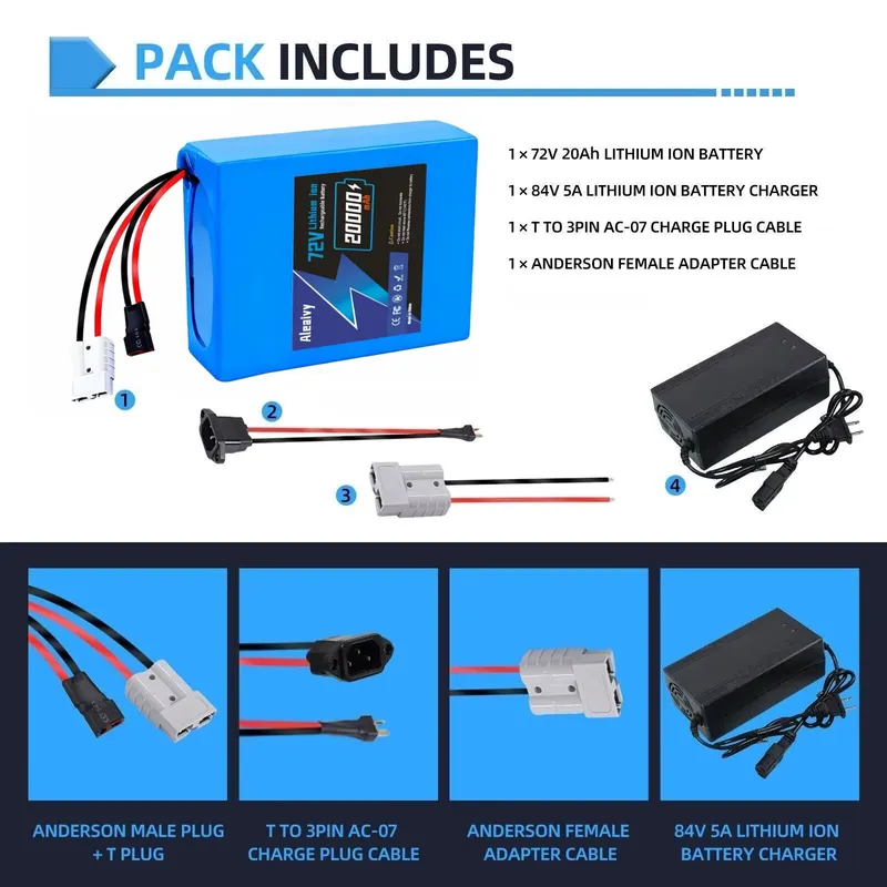 72V 84V 20S4P 20AH 20S6P 30AH  - огляд і ціна 72V 40Ah Lifepo4 Battery Pack