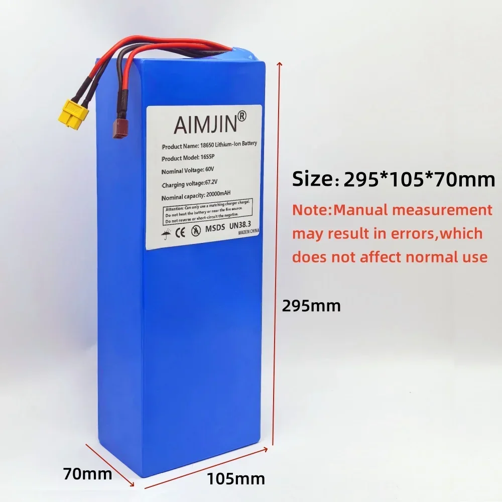 20000mAh 16S5P 60V Li-ion Batt - огляд і ціна 72V 40Ah Lifepo4 Battery Pack